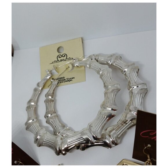 BUNDLE lot 3 trendy fashionista big statement earrings new nwt statement - Picture 3 of 5